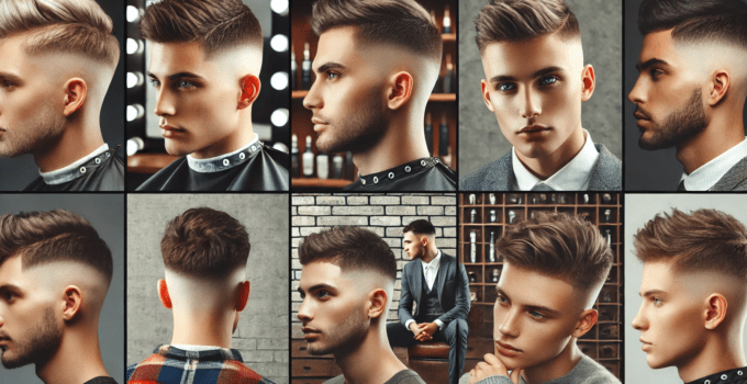 Short hair fashion men