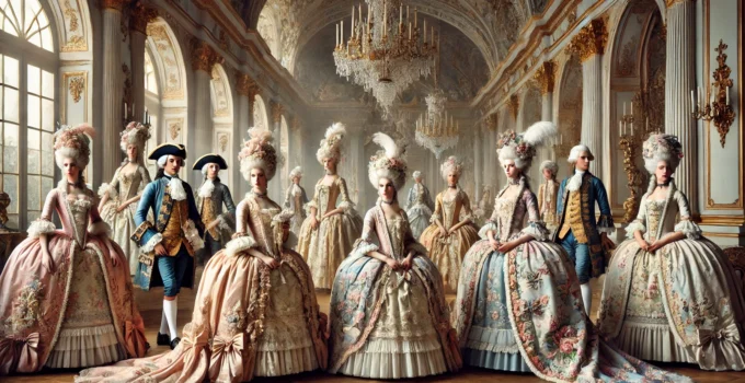 What the fashion like during rococo
